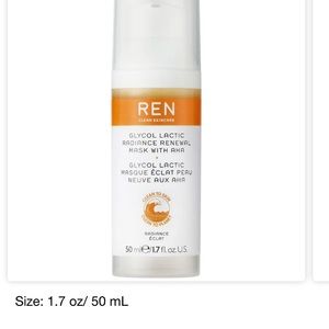 REN Clean Skincare Glycol Lactic Radiance Renewal Mask 1.7 OZ